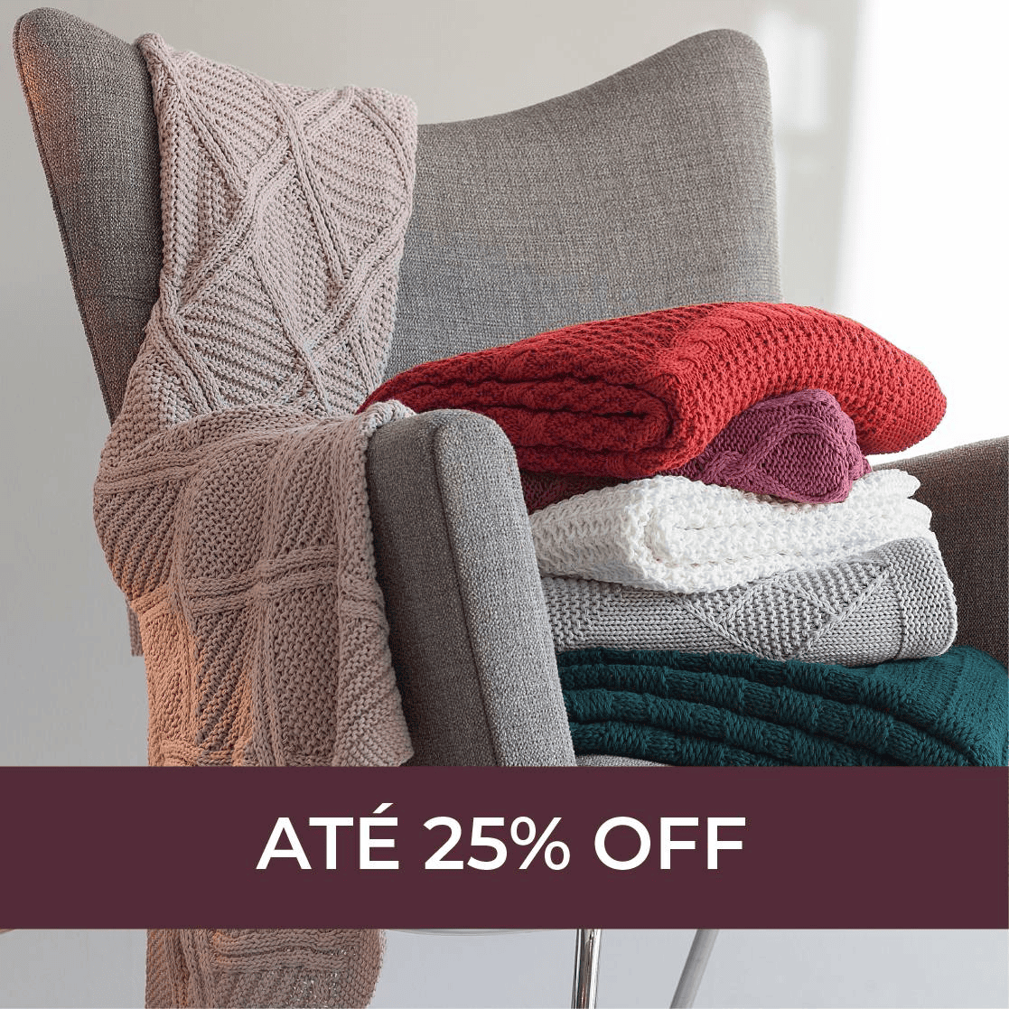 Almofadas, Cestos e Mantas