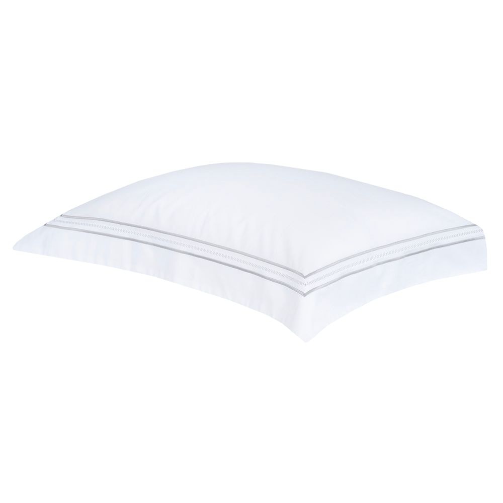 Branco c- bordado Prata